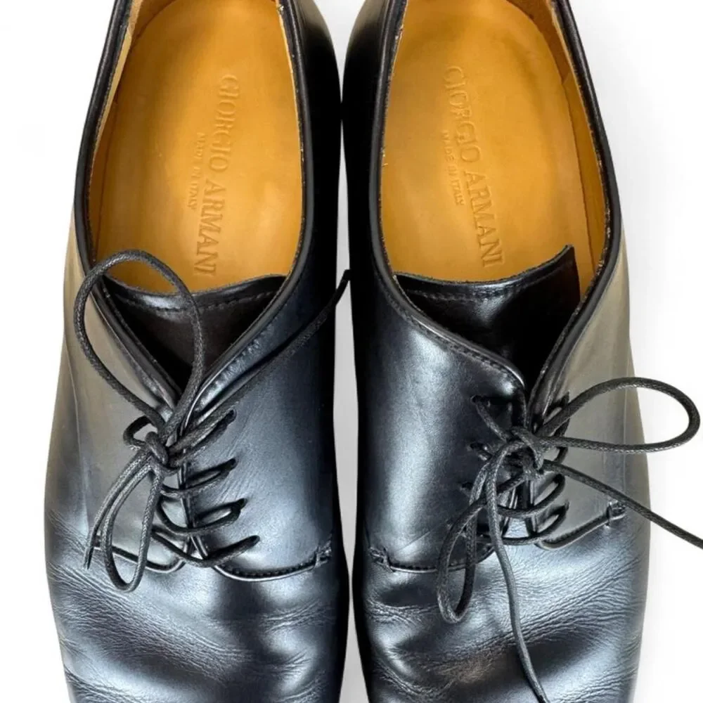 Giorgio-armani Men's Black Oxfords
